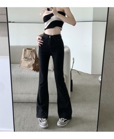 Women Jeans Denim Pant with Heart Fringe Pocket High Waist Flare Trouser Slight Bootcut Bell Bottom pantolon y2k clothes kore...