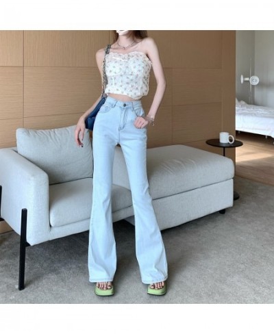 Women Jeans Denim Pant with Heart Fringe Pocket High Waist Flare Trouser Slight Bootcut Bell Bottom pantolon y2k clothes kore...