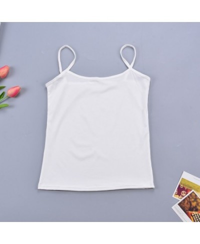 Women Thin Wild Solid Camis Vest Women Tank Tops Female 2023 Summer Sexy Strap Basic Tops Chiffon Sleeveless Camisole $14.88 ...