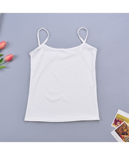 Women Thin Wild Solid Camis Vest Women Tank Tops Female 2023 Summer Sexy Strap Basic Tops Chiffon Sleeveless Camisole $14.88 ...