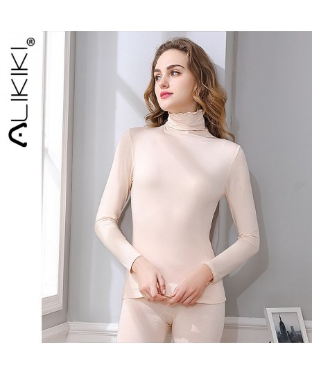 Women Long Sleeve Warm Modal Thermal Heated Underwear Set Long Johns Thermostat Thermos Home Suit For Winter Thermal Clothing...