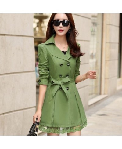 ENLU Autumn New High Fashion Woman Classic Double Breasted Trench Coat Waterproof Raincoat Business Outerwear size S-XXXL $55...