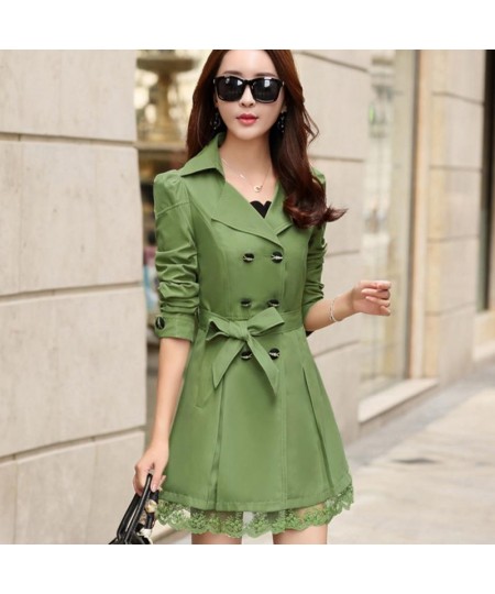 ENLU Autumn New High Fashion Woman Classic Double Breasted Trench Coat Waterproof Raincoat Business Outerwear size S-XXXL $55...