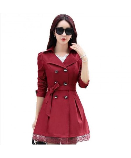 ENLU Autumn New High Fashion Woman Classic Double Breasted Trench Coat Waterproof Raincoat Business Outerwear size S-XXXL $55...