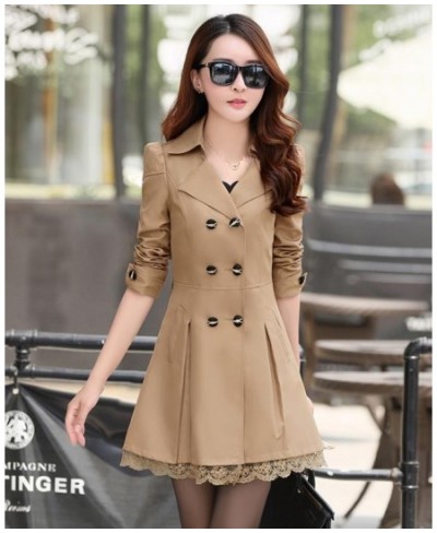 ENLU Autumn New High Fashion Woman Classic Double Breasted Trench Coat Waterproof Raincoat Business Outerwear size S-XXXL $55...