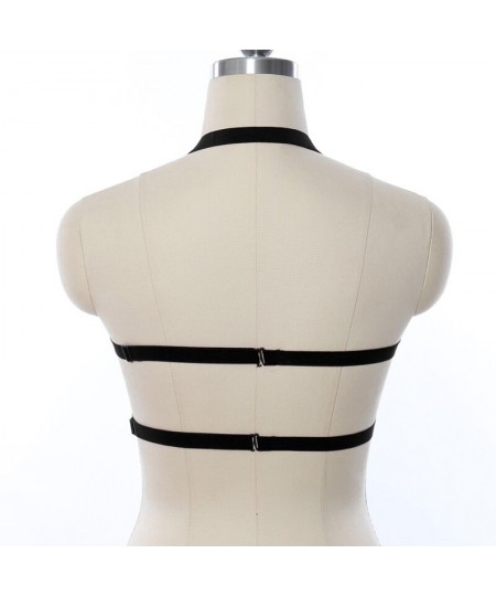 Harajuku Pentagram Body Harness Adjustable Pole Dance Hollow Bondage Harness Cage Elastic Women Sexy Lingerie Crop Top Bra $2...