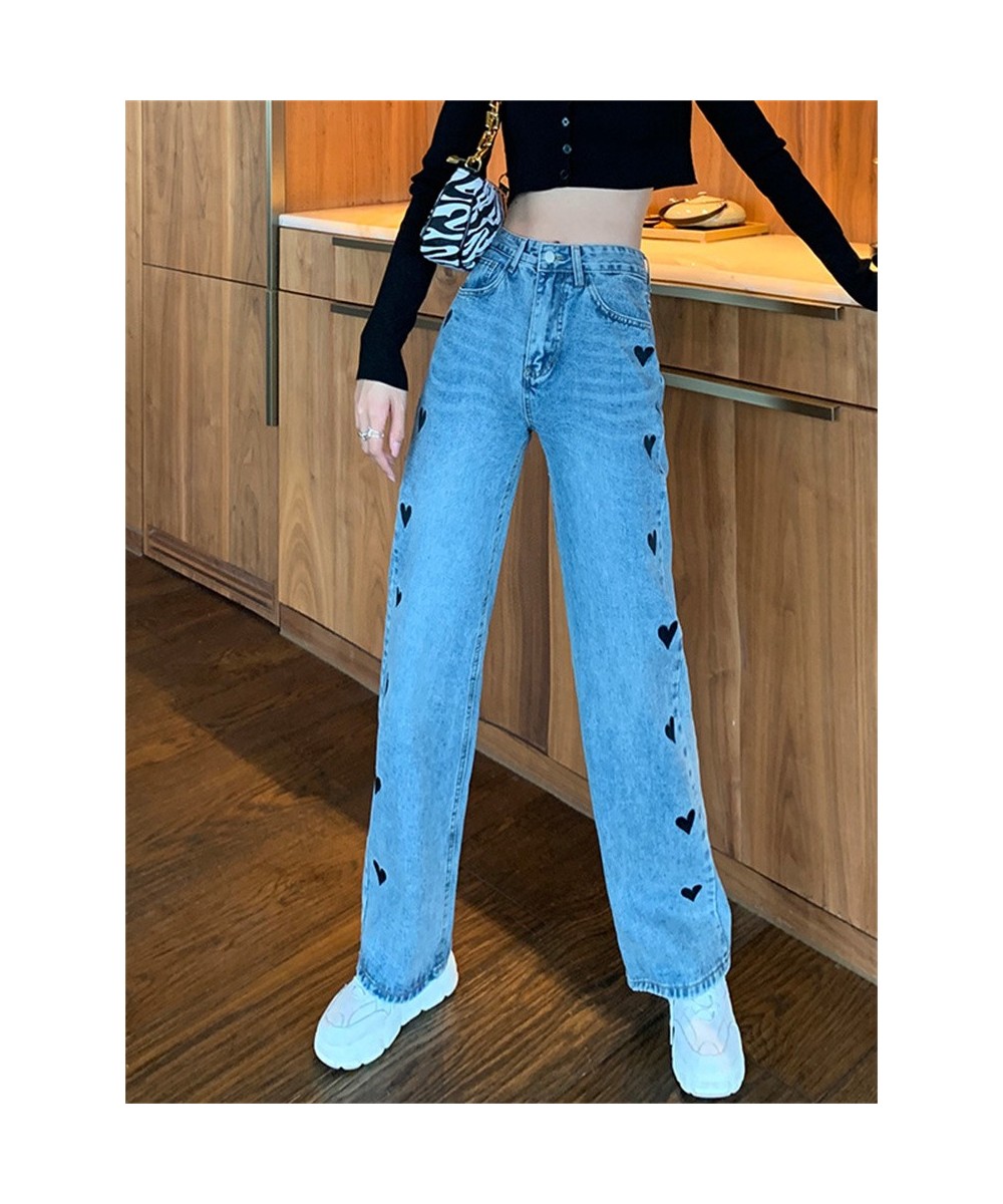 spring 2022 womens fashion high waist Women's Wide leg jeans baggy woman denim capris Pants jean mom jeans straight trousers ...