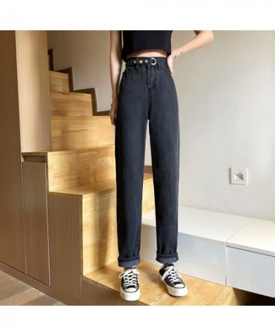 Women Pant Woman Jeans High Waist Denim Pants Wide Leg Denim Clothing Blue Jeans Vintage Quality Fashion Straight Pants $40.7...