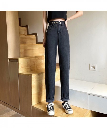 Women Pant Woman Jeans High Waist Denim Pants Wide Leg Denim Clothing Blue Jeans Vintage Quality Fashion Straight Pants $40.7...