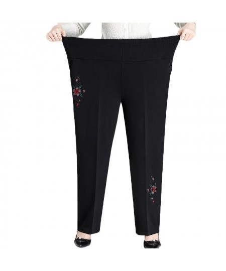 Plus Size XL-8XL Women Trousers Autumn Winter New High Waist Elastic Casual Pants Thick Plus Velvet Warm Straight-leg Pants $...