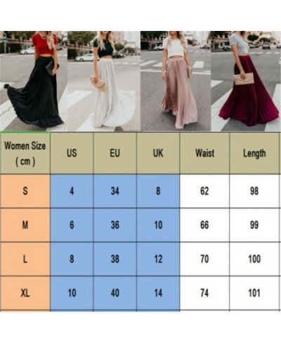 Women's Solid Color Skirt High Waist Loose Pleated Long Skirt Casual And Versatile Streetwear $29.02 - Skirts