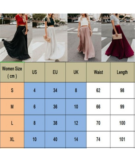 Women's Solid Color Skirt High Waist Loose Pleated Long Skirt Casual And Versatile Streetwear $29.02 - Skirts