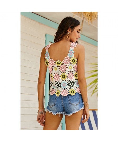 2022 Summer Women's Knitting Halter Off-Shoulder Tank Crop Tops Female Camisole Sleeveless Short Blouse $21.29 - Tops & Tees