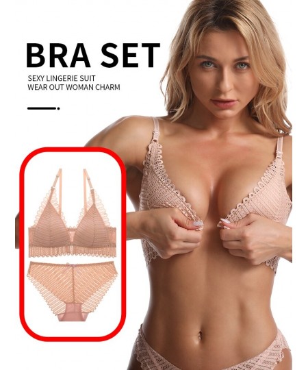 Women's bra Set sexy Lace bra lette lingerie bralette push up bra sexy panties Women's bra underwear set for Women Lingerie $...