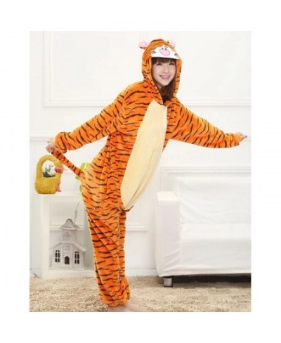 Kigurumi Animal Adults Stitch Tiger Onesies Women Men Panda Cartoon Pajamas Halloween Cosplay Costumes Jumpsuit Christmas Gif...