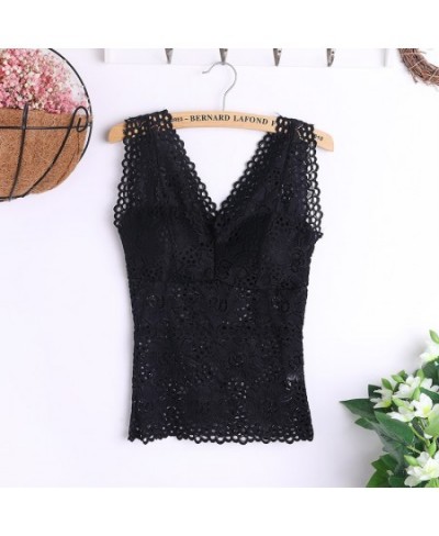 Women Tank Tops Stylish Lace Women's Tank Crochet Embroidery Fitness Casual Blouse Camisole Sleeveless Shirt For Femal $19.70...