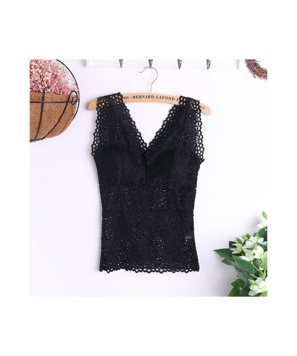 Women Tank Tops Stylish Lace Women's Tank Crochet Embroidery Fitness Casual Blouse Camisole Sleeveless Shirt For Femal $19.70...