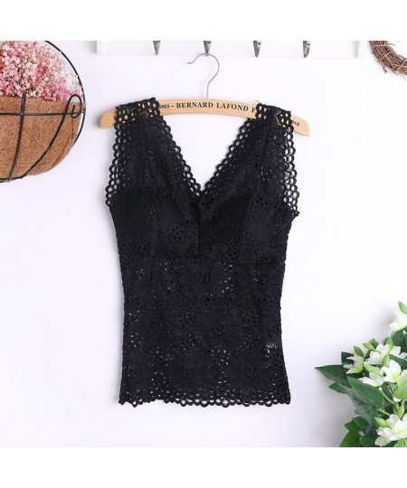 Women Tank Tops Stylish Lace Women's Tank Crochet Embroidery Fitness Casual Blouse Camisole Sleeveless Shirt For Femal $19.70...