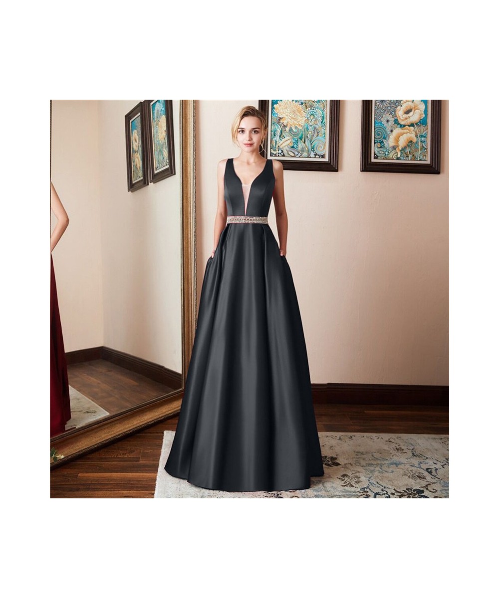 Ladies Evening Party Dresses Wedding Bridesmaid Deep V Neck Strapless Backless Long Formal Prom Gowns Elegant Medieval Costum...