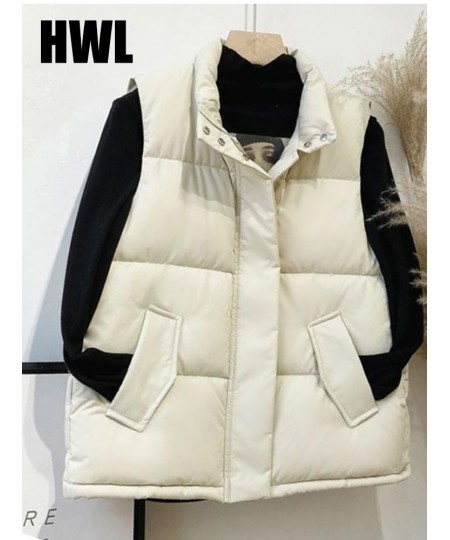 Down Jacket Vest Winter Warm Midi Long Puffer Jacket Womens Lightweight Puffer Vest Casual Outwear Vests Sleeveless Down Jack...