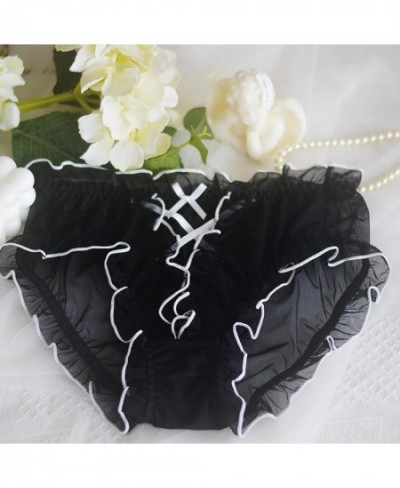 2022 100% Real Photos Lolita Court Palace Cute Kawaii Fashion Ruffles Mesh Panties Brief Underwear Lingerie WP835 $13.24 - Un...