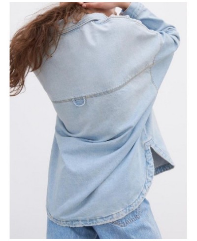 summer new women's clothing Hong Kong style versatile pockets plus size denim shirt jacket jacket $70.15 - Jackets & Coats