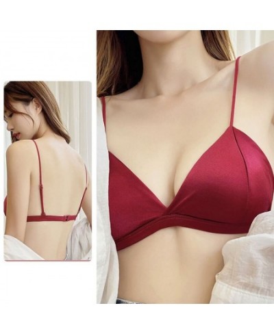 Wrapped Chest Tube French Top Sexy Shoulder Women's Style Underwear Single Girl Adjustable Lingerie Satin Buckle Strap Bra $2...