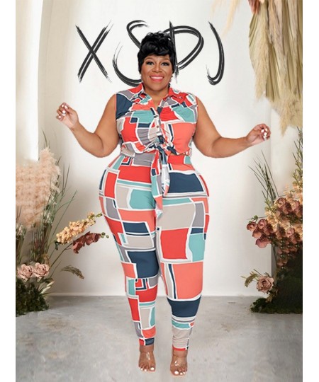 Two Piece Set Women Outfit 2023 Summer Short Sleeve Top and Pant Suits Matching Sets Plus Size Wholesale $44.07 - Plus Size C...