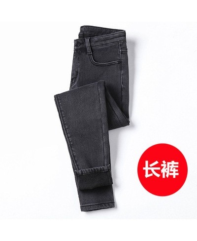 Winter Warm Jeans Woman 2022 High Waist Casual Velvet Ladies Trousers Female Pantalon Denim jeans for Women Pants clothe 40 $...