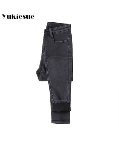 Winter Warm Jeans Woman 2022 High Waist Casual Velvet Ladies Trousers Female Pantalon Denim jeans for Women Pants clothe 40 $...