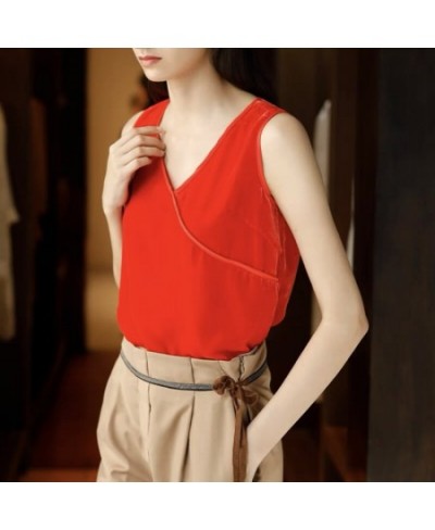 Women elegant Retro Velour Tops Summer V Neck Sleeveless Backless Slim Tank Top Chic Sexy gold velvet Camis $29.90 - Tops & Tees