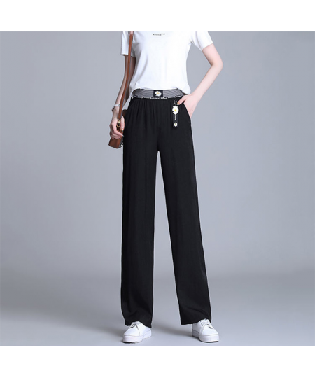 Summer Oversized 4xl Ice Silk Wide Leg Jeans For Women Baggy Casual Thin Vaqueros Fashion High Waist Straight Pantalones $32....