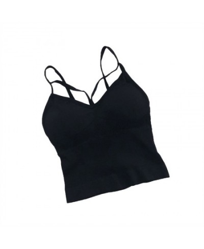 Women Padded Camis Push Up Sexy Top Suspender Tank Up Fashion Solid Color Lingerie Female Soft Top Bra $13.76 - Tops & Tees