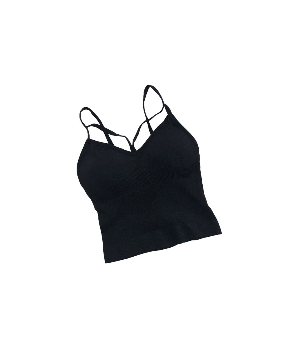 Women Padded Camis Push Up Sexy Top Suspender Tank Up Fashion Solid Color Lingerie Female Soft Top Bra $13.76 - Tops & Tees