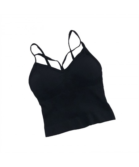 Women Padded Camis Push Up Sexy Top Suspender Tank Up Fashion Solid Color Lingerie Female Soft Top Bra $13.76 - Tops & Tees