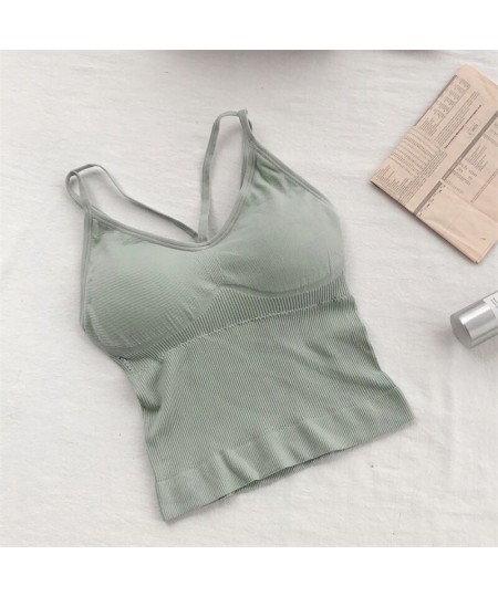 Women Padded Camis Push Up Sexy Top Suspender Tank Up Fashion Solid Color Lingerie Female Soft Top Bra $13.76 - Tops & Tees