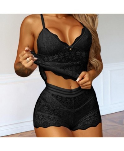 Women Sleepwear Set Soft Above Knee Backless Sleeveless Deep V Neck Lady Pajamas Set Nighty Suit for Romantic Night $21.02 - ...