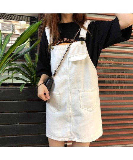 Sweet Pink Denim Suspenders Women Female Summer Fashion Clothes Students Cute High-Waist Versatile Casual Shorts Jeans $81.46...