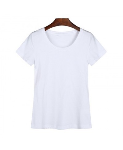 2023 Brand New Womens T-shirts 95% Cotton O-Neck Women T-shirt Tight-Fitting Woman T Shirt Thin Tshirt For Female Tops Tees $...