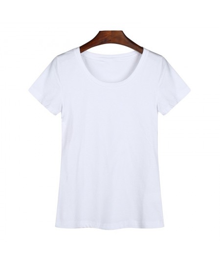 2023 Brand New Womens T-shirts 95% Cotton O-Neck Women T-shirt Tight-Fitting Woman T Shirt Thin Tshirt For Female Tops Tees $...