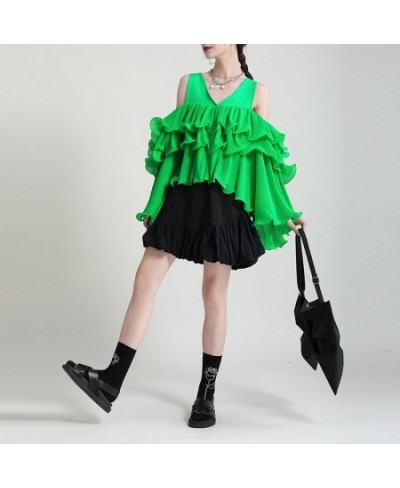 Elastic high waist bubble flower bud cloud short skirt thin design sense half skirt summer a word skirts $52.55 - Skirts