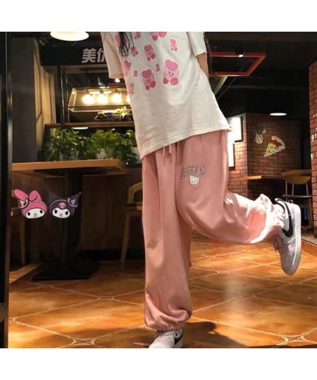 Women Hello Kitty Casual Pants Sports Wide Leg Flared Trousers Harem Pants Pants for Womens Y2k Cargo Pants for Women $29.89 ...