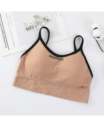 Sexy Sports Camis Women Seamless Wire-Free Tank Camisole Sports Underwear Crop Top Tee Lingerie Bralette Beauty Back Tube Top...