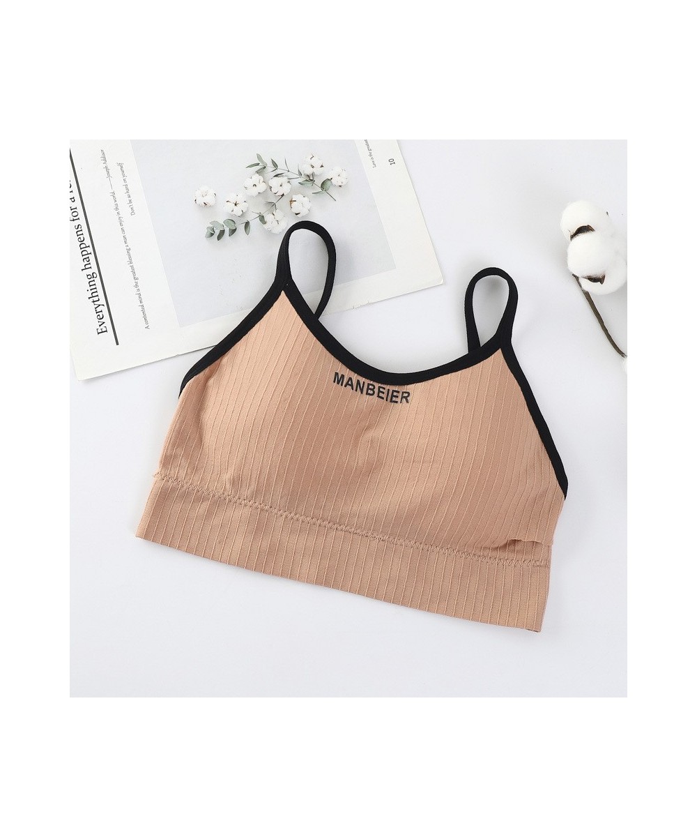 Sexy Sports Camis Women Seamless Wire-Free Tank Camisole Sports Underwear Crop Top Tee Lingerie Bralette Beauty Back Tube Top...