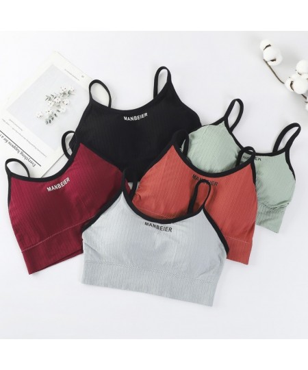 Sexy Sports Camis Women Seamless Wire-Free Tank Camisole Sports Underwear Crop Top Tee Lingerie Bralette Beauty Back Tube Top...