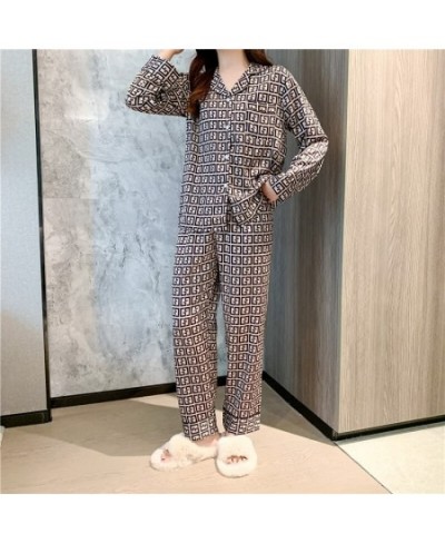 Silk Pajamas Women's Summer Long Sleeve Trousers Two-piece Set Fashionable Wearable Ladies Thin Casual Homewear Suit Sexy Pjs...