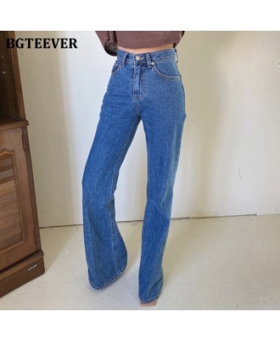 Casual Loose Straight Women Jeans Pants High Waist Pockets Female Floor-length Wide Leg Denim Trousers 2023 Autumn $51.47 - J...