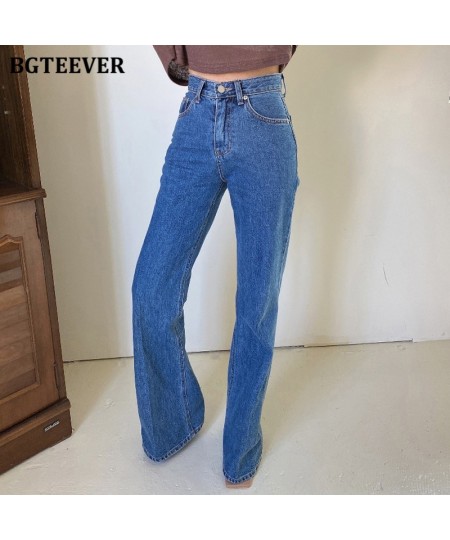 Casual Loose Straight Women Jeans Pants High Waist Pockets Female Floor-length Wide Leg Denim Trousers 2023 Autumn $51.47 - J...