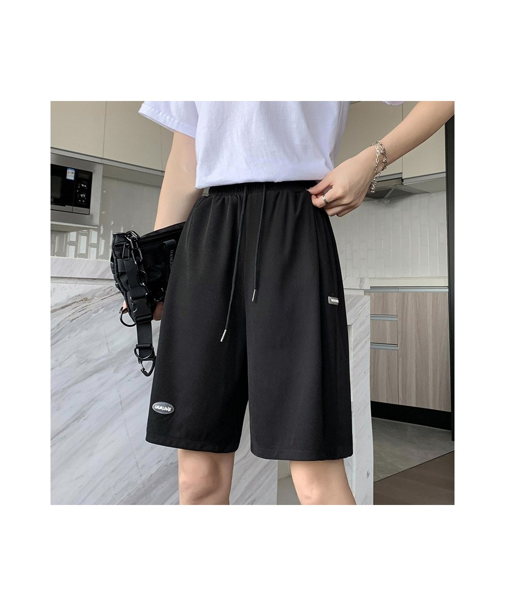 2023 New Hot Summer Women Casual Ice Silk Shorts Plus Size High Waist Lace Soft Loose Women's Shorts SweatPants Basic Short $...