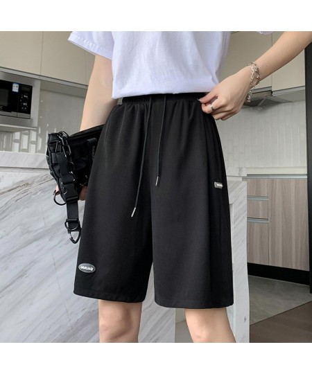 2023 New Hot Summer Women Casual Ice Silk Shorts Plus Size High Waist Lace Soft Loose Women's Shorts SweatPants Basic Short $...